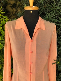 CACHAREL - CAMISA DE SEDA SALMÃO - comprar online