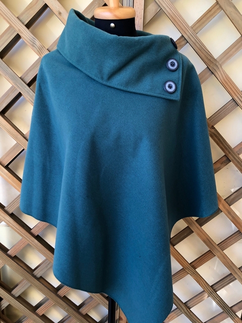SEM MARCA - PONCHO ITALIANO VERDE