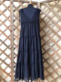 ESMERAL - VESTIDO MID PRETO POÁ - G na internet
