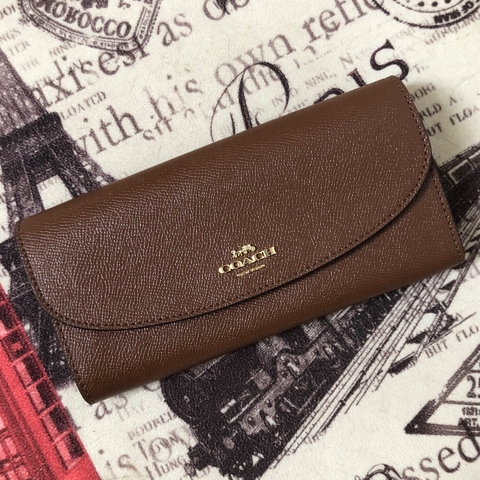 COACH - CARTEIRA SLIM ENVELOPE MARROM
