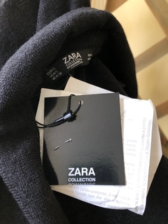 ZARA - BLUSA TRICOT PRETA GOLA CANOA na internet