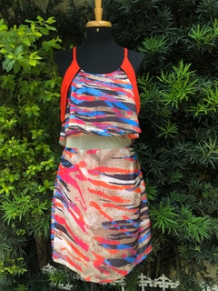 CANAL - VESTIDO ESTAMPADO TULE - M