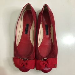 CAROLINA HERRERA - SAPATILHA VERMELHA - 37 - Maria Madame Desapegos - Multimarcas e Luxo!