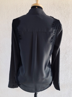 EXPRESS - CAMISA CINZA RENDA - Maria Madame Desapegos - Multimarcas e Luxo!