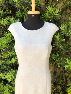 ZARA BASIC - VESTIDO ALFAIATARIA CINZA - comprar online