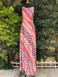 MISS DORIA - VESTIDO LONGO ESTAMPADO - M