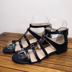 LOUISE ET CIE - SANDÁLIA PRETA DE COURO