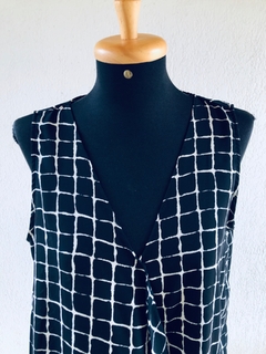 ZARA BASIC - BLUSA REGATA QUADRICULADA - comprar online
