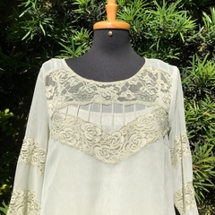 HERING - BLUSA VERDE RENDA - P - comprar online