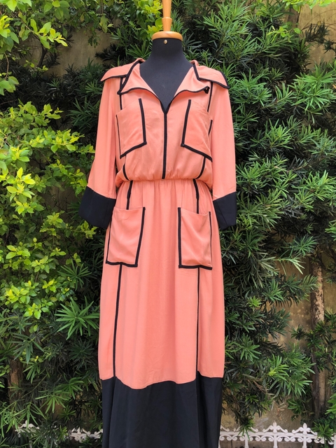 GARNUS - VESTIDO BICOLOR - P