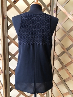 CANAL - BLUSA REGATA CAVEIRAS - P - Maria Madame Desapegos - Multimarcas e Luxo!