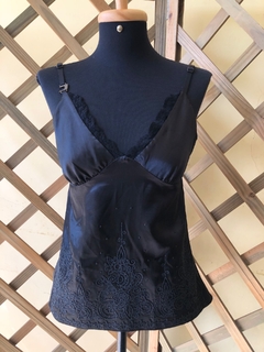 CARMIM - BLUSA DE ALÇA PRETA - P