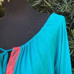 ROSA CHÁ - BLUSA VERDE FENDAS - M - loja online