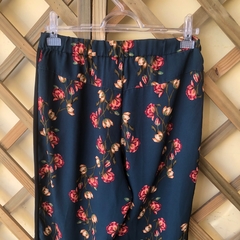 NMZ - CALÇA VERDE ESTAMPA FLORAL - P - loja online