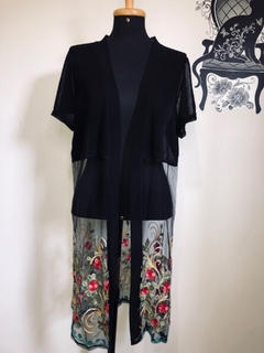 YES FASHION - KIMONO TULE BORDADO - M