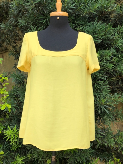 FARM - BLUSA BATA AMARELA - P