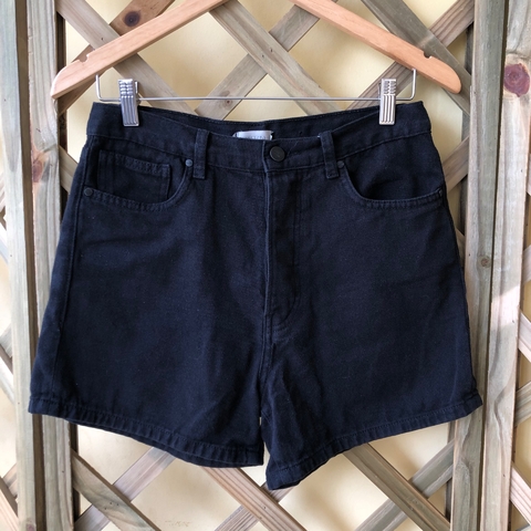 ROSA CHÁ - SHORT JEANS PRETO - 38