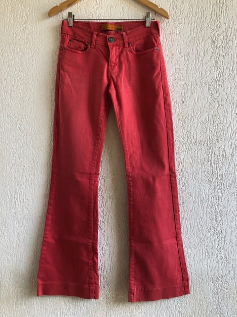 CANAL - CALÇA FLARE LARANJA TERRA