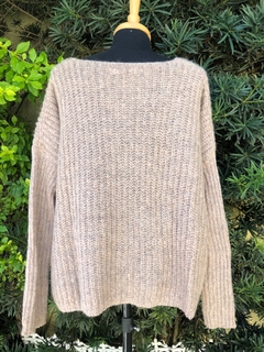 MOÇA BONITA - BLUSA DE LÃ BEGE - Maria Madame Desapegos - Multimarcas e Luxo!