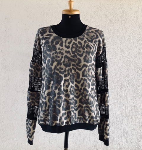 FPM BLUE- BLUSA ANIMAL PRINT - M