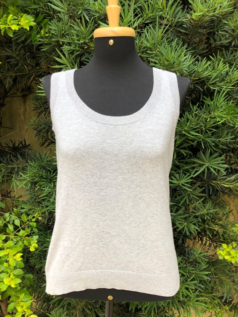 ZARA - BLUSA REGATA TRICOT - P