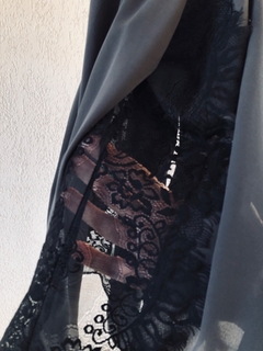 EXPRESS - CAMISA CINZA RENDA - loja online