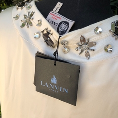 Imagem do LANVIN PARIS - VESTIDO OFF WHITE APLIQUES - M