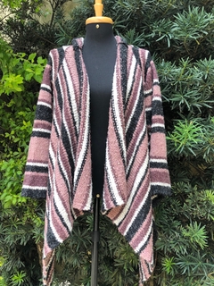 ESQUIRE - CASACO TRICOT LISTRADO - P