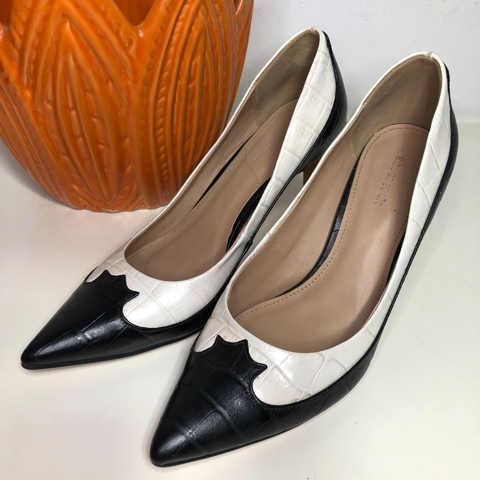 SHOESTOCK - SCARPIN BICOLOR