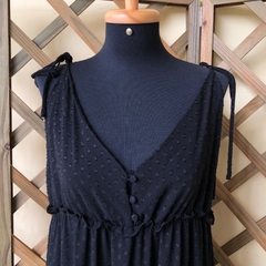 ESMERAL - VESTIDO MID PRETO POÁ - G - comprar online