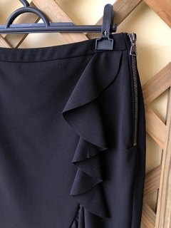 SHOULDER - SAIA PRETA BABADOS - 38 - comprar online