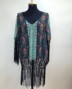 ROSA CHÁ - BLUSA ESTAMPADA FRANJAS