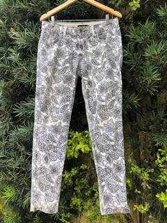 LE LIS BLANC - CALÇA JEANS ESTAMPADA EM FLORES