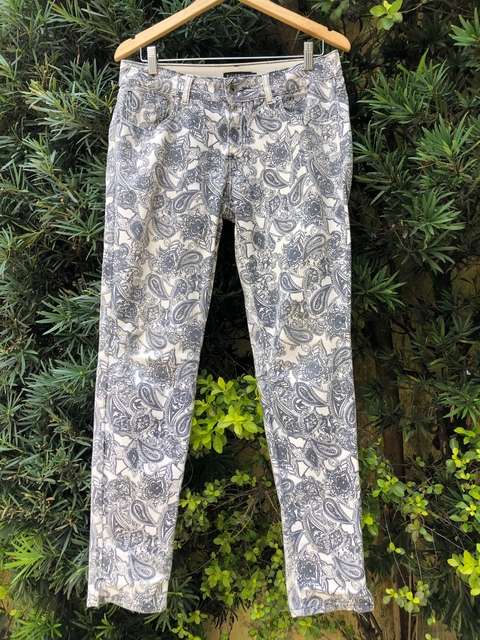 LE LIS BLANC - CALÇA JEANS ESTAMPADA EM FLORES