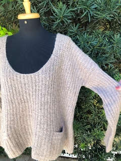 MOÇA BONITA - BLUSA DE LÃ BEGE na internet