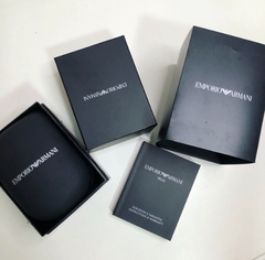 Imagem do EMPORIO ARMANI - RELÓGIO AR 1600 COURO PRETO