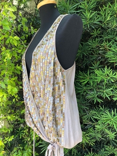 SHOULDER - BLUSA CAQUI PAETÊS - P - loja online