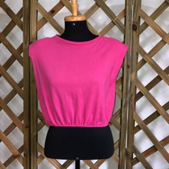 ESMERAL - BLUSA CROPPED ROSA - G