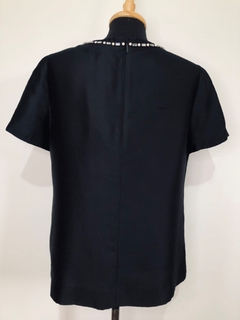 TORY BURCH - BLUSA PRETA APLICAÇÕES - P - loja online