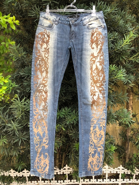 JOHN JOHN - CALÇA JEANS TEXTURA - 42