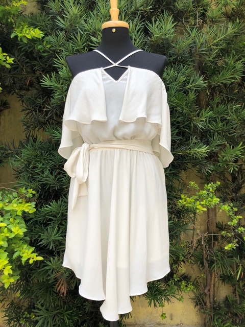 MORENA ROSA - VESTIDO OFF WHITE - P