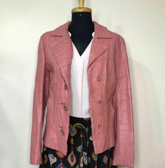 SUZI COURO - JAQUETA DE COURO ROSA - M - comprar online