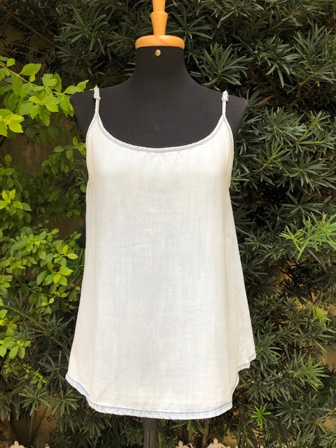 MOB - BLUSA DE ALÇA JEANS