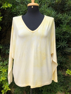 LOCCADONNA - BLUSA AMARELO MANCHADO