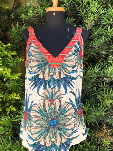 BOBSTORE - BLUSA REGATA ESTAMPADA - P