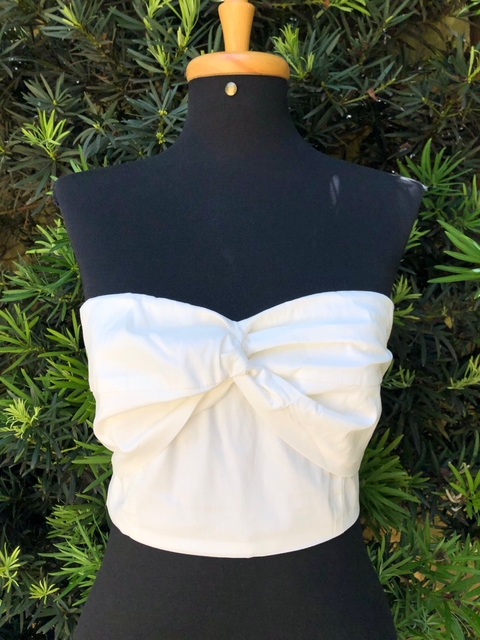 ESMERAL - CROPPED TOMARA QUE CAIA OFF WHITE - G