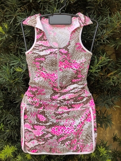 GAROTA FIT - VESTIDO ANIMAL PRINT - P