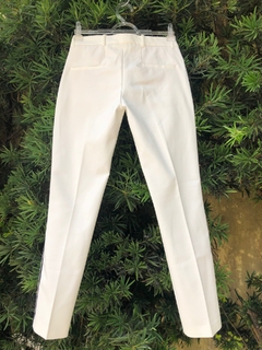 ZARA WOMAN - CALÇA BRANCA ALFAIATARIA - loja online