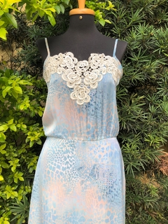 LE RICARD - VESTIDO ANIMAL PRINT AZUL - M - comprar online