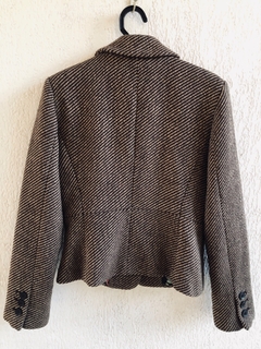 ZARA BASIC - BLAZER DE LÃ MARROM - P - comprar online